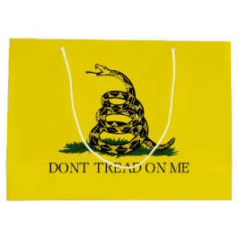 Sacola Para Presentes Grande Sinalizador Gadsden (Não Passe em Mim) (Cobra dos 