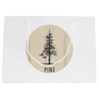 Sacola Para Presentes Grande Single Pine Tree Outfit