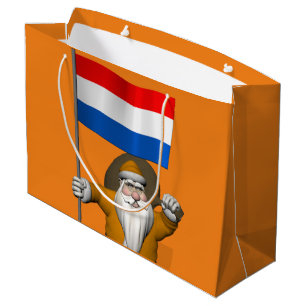 Sacola Para Presentes Grande Sinterklaas Com Sinal Dos Países Baixos
