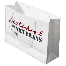 Sacola Para Presentes Grande Sisters of Veterans Military Pride Design
