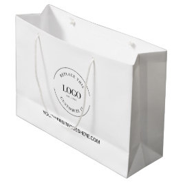 Sacola Para Presentes Grande Site da empresa & Logo Personalizado de Negócios