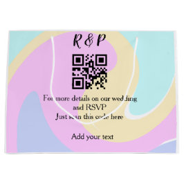 Sacola Para Presentes Grande site de casamento rsvp q r código adicionar nome t