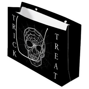 Sacola Para Presentes Grande Skiderweb Skull