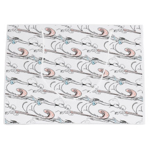 Sacola Para Presentes Grande Sled Dog Natal Gift Bag