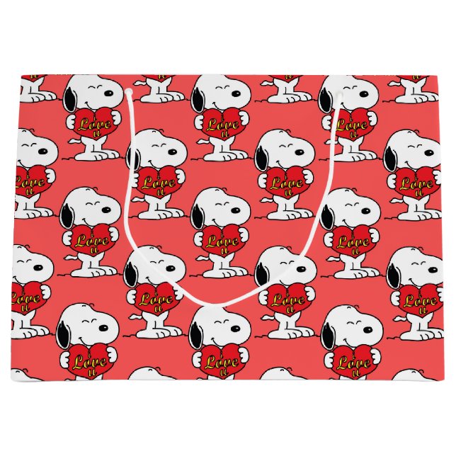 Sacola Para Presentes Grande Snoopy Large Gift Bag (Frente)