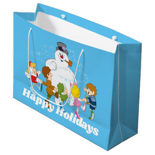 Sacola Para Presentes Grande Snowman™ congelado Brincadeiras e Brincadeiras