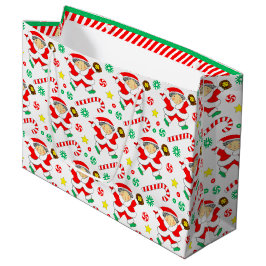 Sacola Para Presentes Grande Softball Christmas Holiday