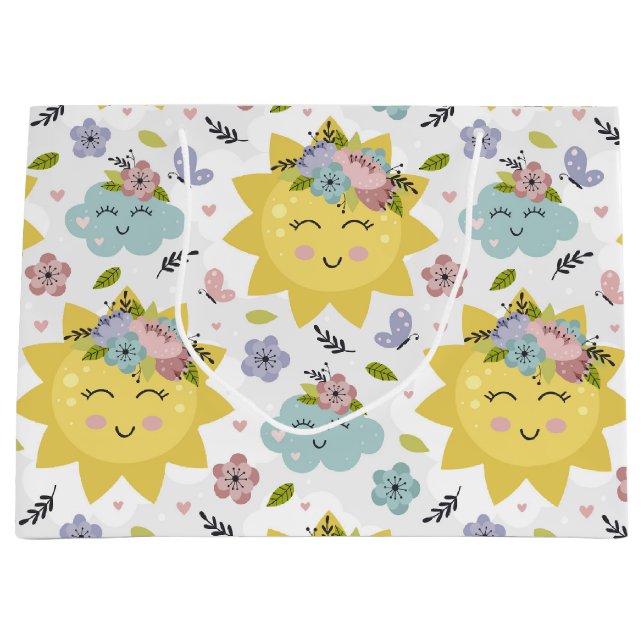 Sacola Para Presentes Grande Sol (Frente)