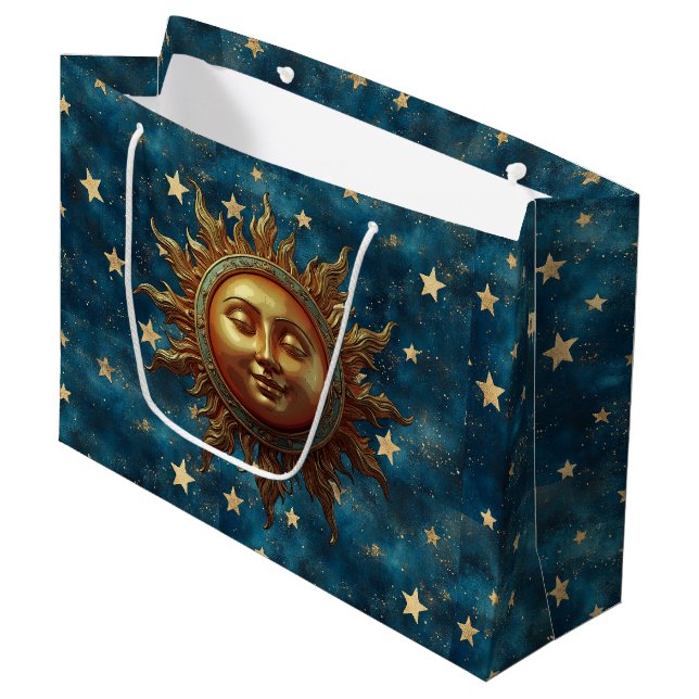 Sacola Para Presentes Grande Sol Celestial  (Frente inclinada)