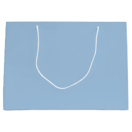 Sacola Para Presentes Grande Solid Azul de Inverno Suave