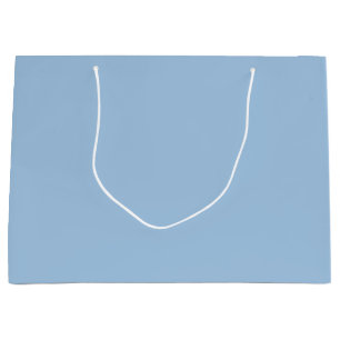 Sacola Para Presentes Grande Solid Azul de Inverno Suave