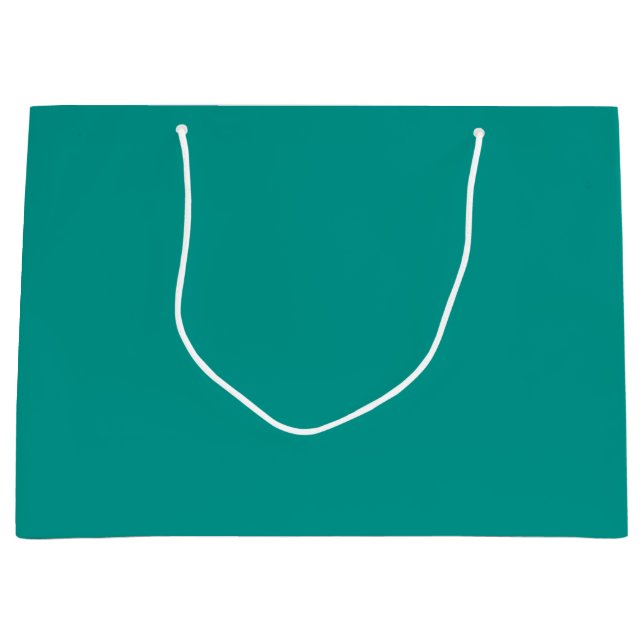 Sacola Para Presentes Grande Solid Teal Green (Frente)