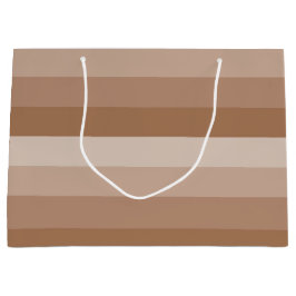 Sacola Para Presentes Grande Sombras das faixas castanhas