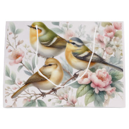 Sacola Para Presentes Grande Songbird Serenade Entre As Flores