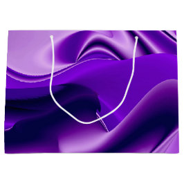 Sacola Para Presentes Grande Sonhos de Arco-Íris de Flor Roxo