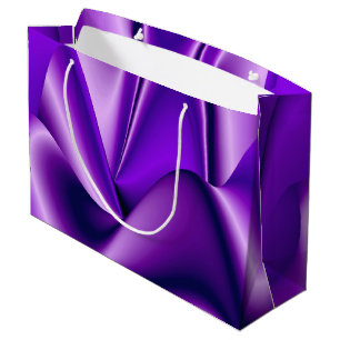 Sacola Para Presentes Grande Sonhos de Arco-Íris de Flor Roxo