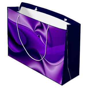 Sacola Para Presentes Grande Sonhos de Arco-Íris de Flor Roxo