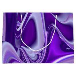 Sacola Para Presentes Grande Sonhos de Arco-Íris de Flor Roxo