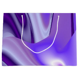 Sacola Para Presentes Grande Sonhos de Arco-Íris de Flor Roxo