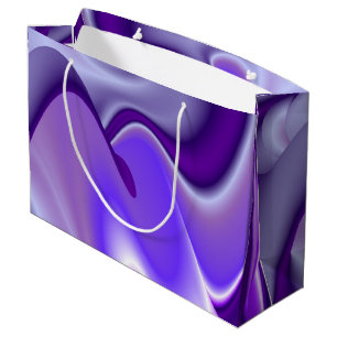 Sacola Para Presentes Grande Sonhos de Arco-Íris de Flor Roxo