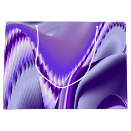 Sacola Para Presentes Grande Sonhos de Arco-Íris de Flor Roxo