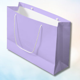Sacola Para Presentes Grande Sonhos de Lilás Cor Sólida | Clássico Elegante