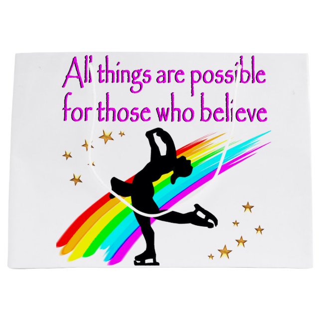 SACOLA PARA PRESENTES GRANDE SONHOS DE PAREDE DE FIGURA (Frente)