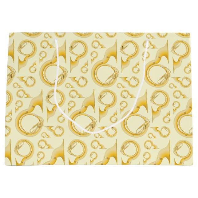 Sacola Para Presentes Grande Sousaphone Marching Banda Música Professora Músico (Frente)