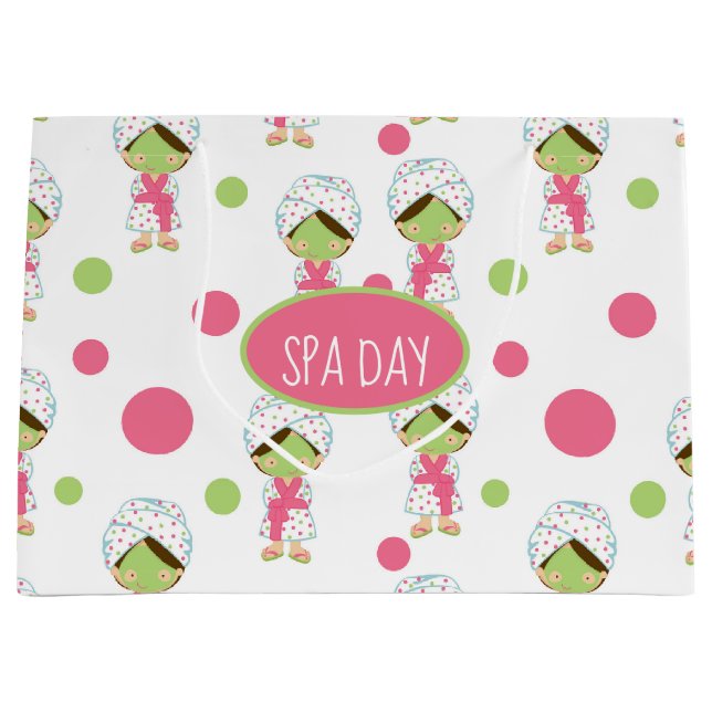 Sacola Para Presentes Grande Spa Day Gift Bag (Frente)