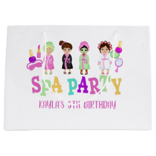 Sacola Para Presentes Grande Spa Party Gift Bag - Raparigas