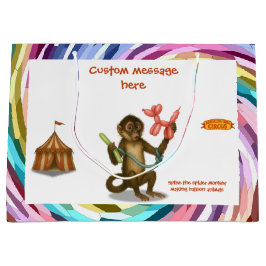 Sacola Para Presentes Grande Spike's balloon monkey magic