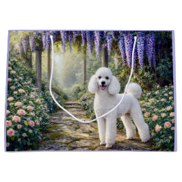 Sacola Para Presentes Grande Standard Poodle Garden
