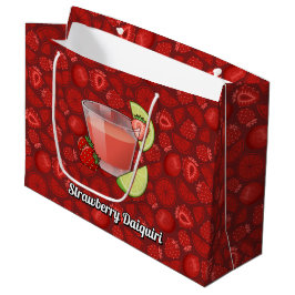 Sacola Para Presentes Grande Strawberry Daiquiri Large Gift Bag