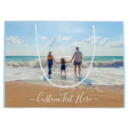 Sacola Para Presentes Grande Sua Bolsa de Presente de Foto com Nome em Texto Pe