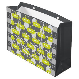 Sacola Para Presentes Grande Submarines & Turtles