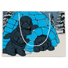 Sacola Para Presentes Grande Super Chill Cãozinho da Terra Nova