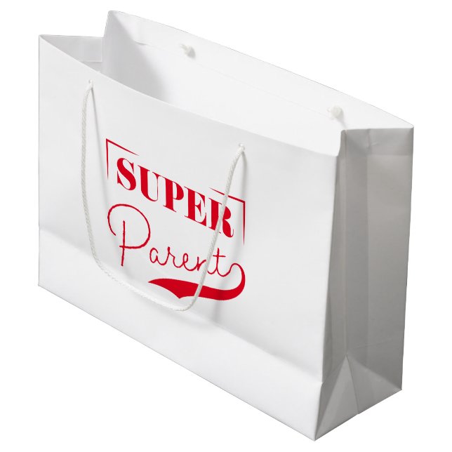 Sacola Para Presentes Grande Super Pai (Frente inclinada)