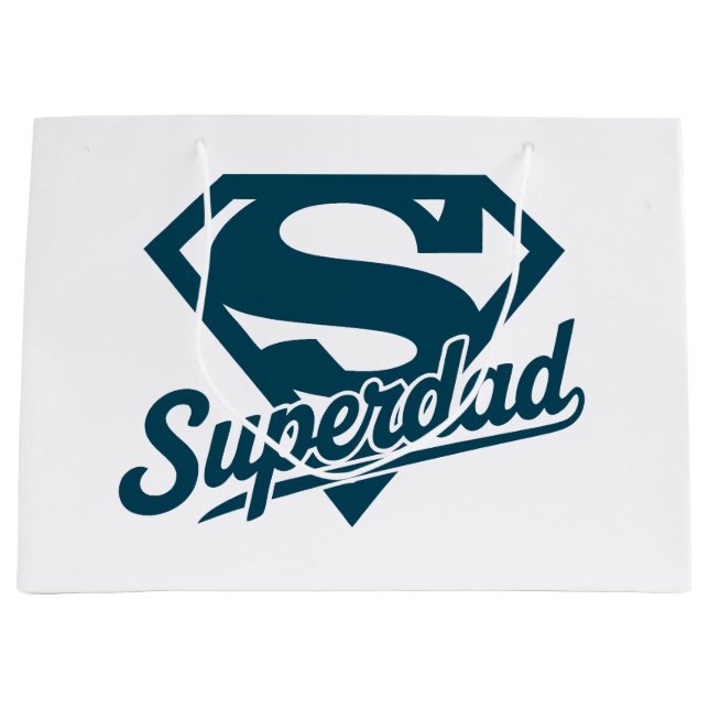 Sacola Para Presentes Grande Super Pai Nunca (Frente)