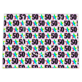 SACOLA PARA PRESENTES GRANDE SUPER STAR COM 50 ANOS