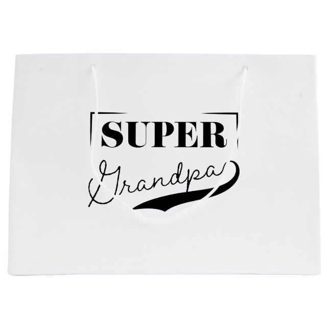 Sacola Para Presentes Grande Super vovô (Frente)