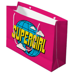 Sacola Para Presentes Grande Supergirl Gráfico Pop Global