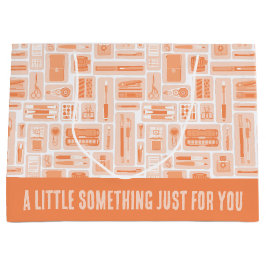 Sacola Para Presentes Grande Suprimentos de Arte Imaginosa Criativa Padrão Lara