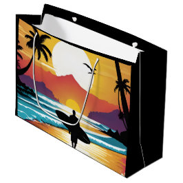 Sacola Para Presentes Grande Surfer