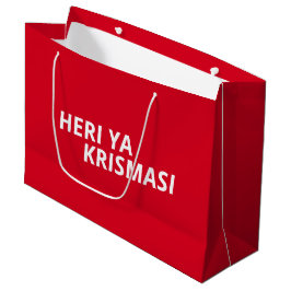 Sacola Para Presentes Grande Swahili Natal Gift Bag