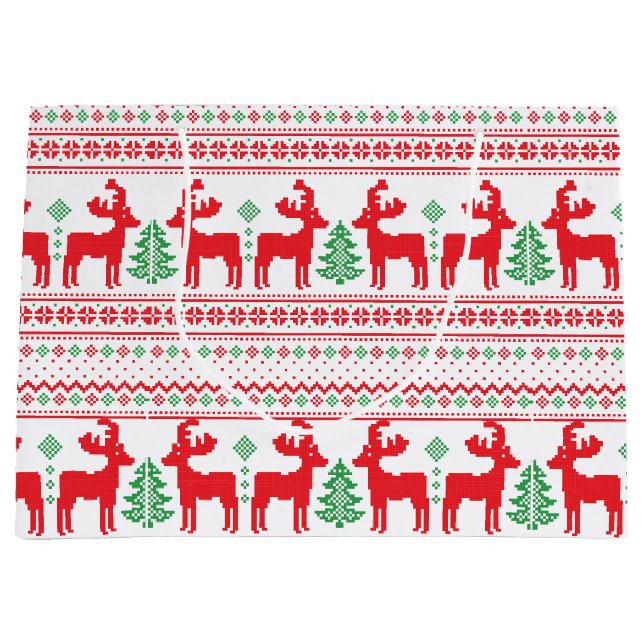 Sacola Para Presentes Grande Sweater Natal (Frente)