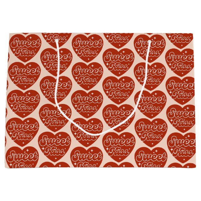 Sacola Para Presentes Grande Sweet Kiss Large Gift Bag (Frente)