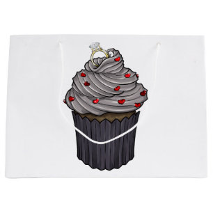 Sacola Para Presentes Grande Sweet Proposal Cupcake