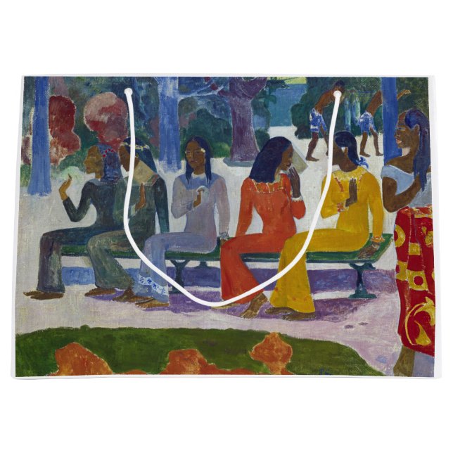 Sacola Para Presentes Grande Tahitian Women, Gauguin (Frente)
