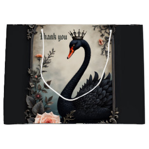 Sacola Para Presentes Grande Tão raro quanto um cisne negro, eterno como o verd