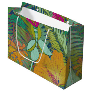 Sacola Para Presentes Grande Tapeçaria Tropical II